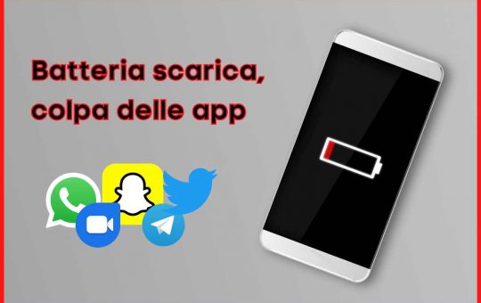 Batteria scarica app